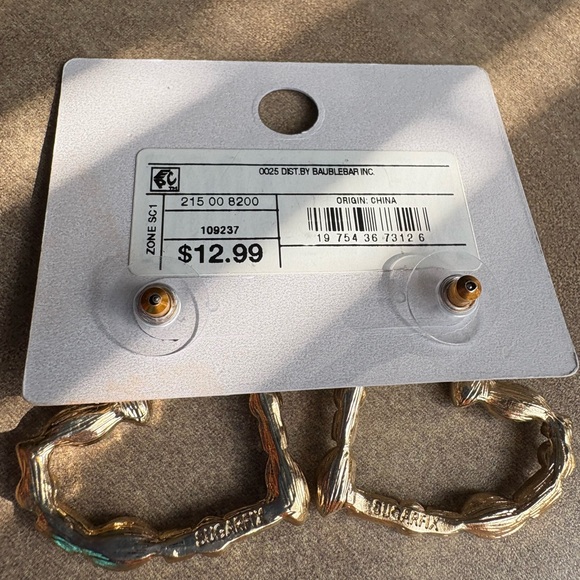 SUGARFIX by Baublebar: nickel free heart-shaped jeweled earrings - Picture 3 of 6